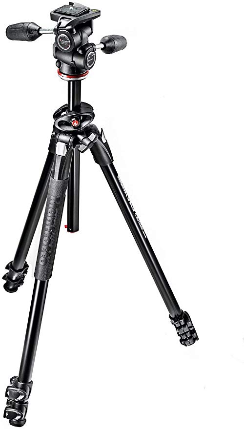 Manfrotto 삼각대 290 시리즈 DUAL 알루미늄 3 단 3 웨이 운대 키트 MK290DUA3-3W