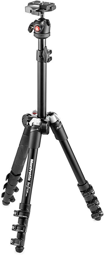 Manfrotto 컴팩트 삼각대 Befree one 알루미늄 4 단 공 운대 키트 블랙 MKBFR1A4B-BH 블랙