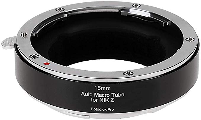 Fotodiox Pro 자동 매크로 확장 튜브 15mm 섹션 Nikon Z 마운트 MILC 카메라 궁극의 클로즈업 사진 용