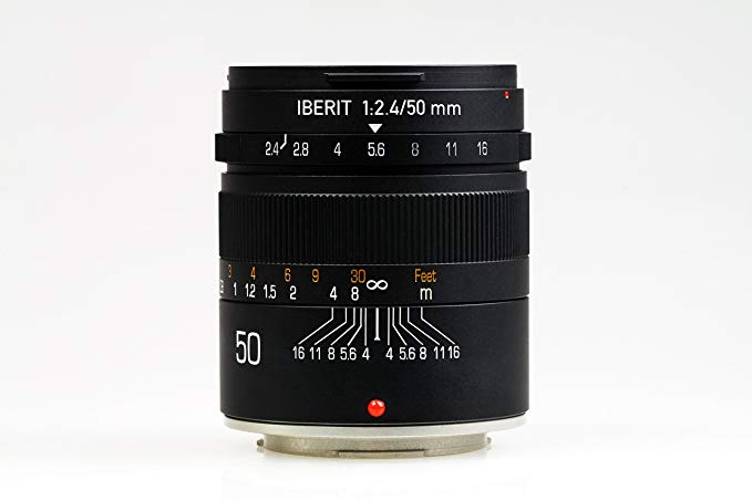KIPON 단 초점 렌즈 IBERIT (이베릿토) 50mm f / 2.4 렌즈 for Fujifilm X 렌즈 Frosted Black (무광 블랙)