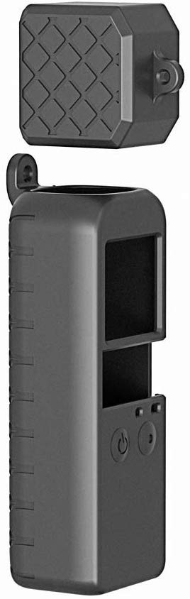 osmo pocket 전용 실리콘 케이스 렌즈 보호 흠집을 방지 보호 커버 충격 흡수 스트랩 붙은 낙하 방지