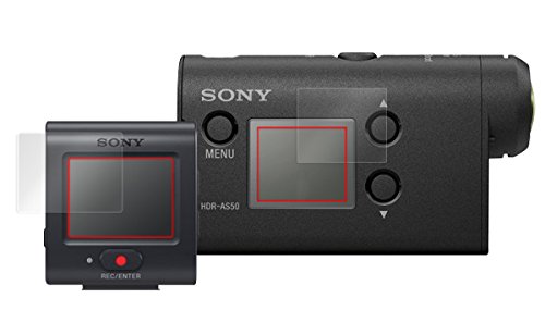 반사 방지 액정 보호 필름 SONY 액션 캠 FDR-X3000R / HDR-AS300R / HDR-AS50R 라이브 뷰 리모콘 키트 (2 장 세트) OLHDRAS