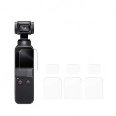 DJI OSMO POCKET 액정 보호 필름 높은 투과율 HD 화면 전방위 보호 지문 방지 기포 제로 카메라 보호 필름 메인 화면 용 * 3 매와 렌즈 * 3 개