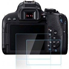 Flyz-JP 2 팩 EOS 800D 빛 9H 강화 유리 카메라 액정 보호 필름 캐논의 안티 스크래치 투명 크리스탈 클리어 (EOS 800D)