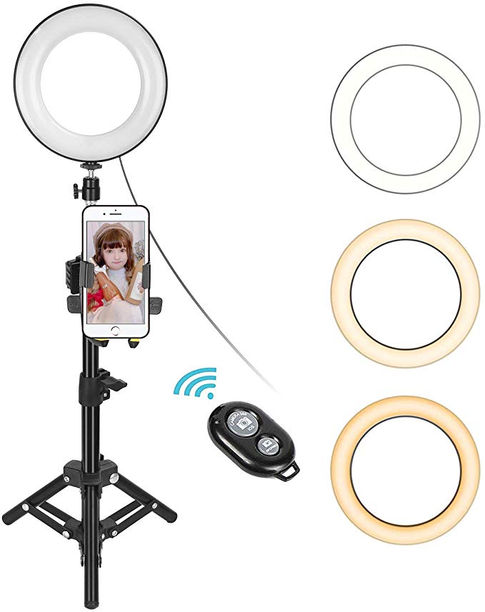 IHYZUO LED 링 라이트 삼각대 스마트 폰 삼각대 Bluetooth 리모컨 비디오 카메라 SLR 카메라 미니 삼각대 3WAY 운대 iPhone / Andro