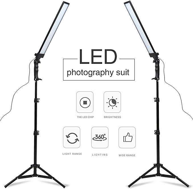 GSKAIWEN 180 LED 조명 사진 스튜디오 LED 조명 키트 조명 스탠드 조절 가능한 조명 삼각대 사진 비디오 라이트
