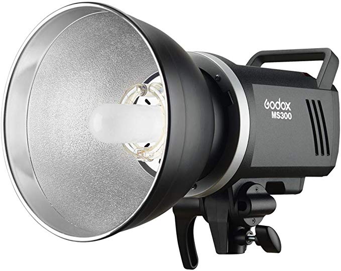 Godox MS300 스트로브 & 표준 리플렉터 (세트) 110V 스튜디오 플래시 GN58 5600 ± 200K 1 / 32 ~ 1 / 1 파워 조정 밝기 0.1