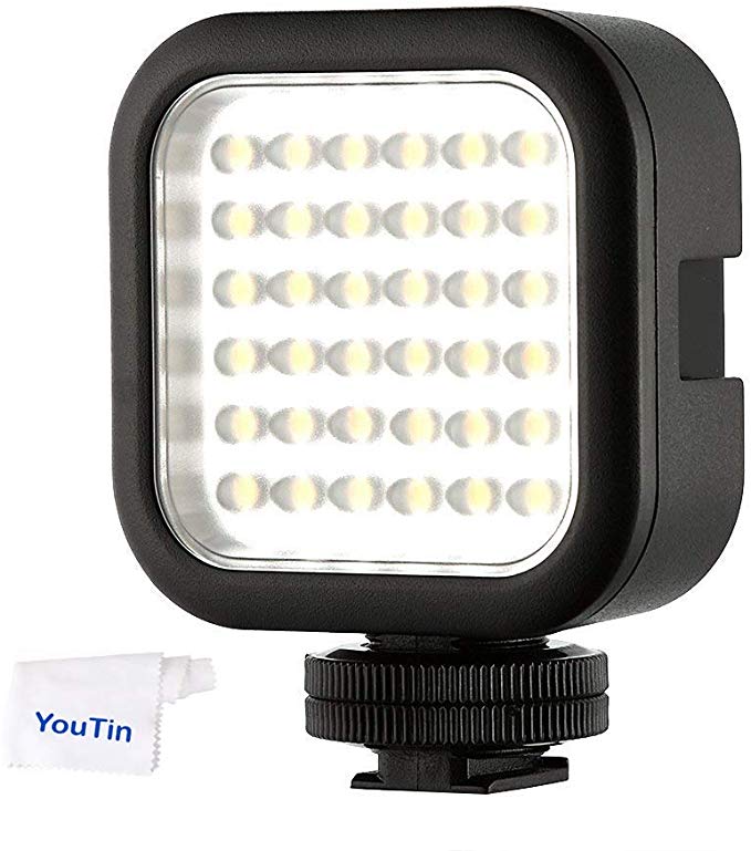 Godox LED36 온 카메라 LED 비디오 라이트 핫슈 36pcs LED 디 밍이 가능한 초고 출력, 캐논, 니콘, 펜탁스, 파나소닉 크, 소니, 후지 필름,