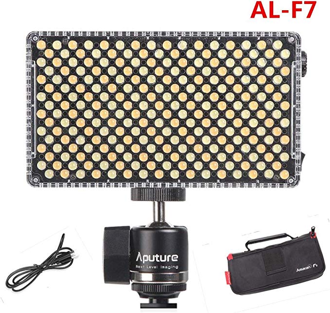 [Aputure 정규 대리점】 Aputure Amaran AL-F7 3200-9500K CRI / TLCI 95+ 15W 256 구슬 LED 패널 온 - 카메라 