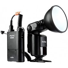 [정품 技適 마크 포함] Godox AD360II-C 고출력 스피드 라이트 플래시 + PB960 4500mAh 리튬 이온 배터리 키트 캐논 EOS 카메라 (블랙)