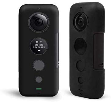 Taoric Insta360 One X 용 실리콘 케이스 스포츠 파노라마 카메라 VR 셀프 카메라 카메라 액세서리 (블랙) 블랙