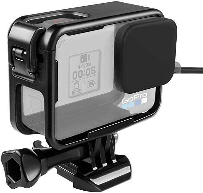 [Taisioner] GoPro HERO 5 · HERO6 · HERO7 용 보호 프레임 + 실리콘 캡 상부 개폐형 셋째 세대 스포츠 카메라 액세서리