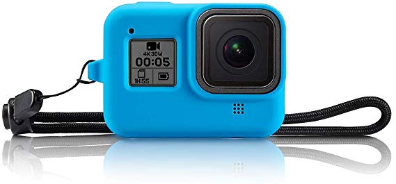 XIAOYINREN GoPro HERO 8 Blcak 전용 실리콘 커버 실리콘 고품질 실리콘 충격 흡수 (블루)
