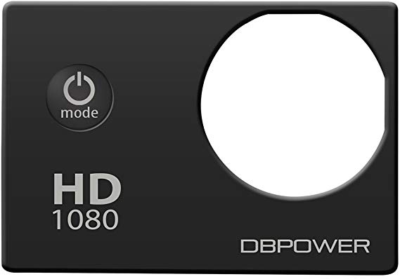 DBPOWER 웨어러블 카메라 12MP 커버 (블랙) 블랙