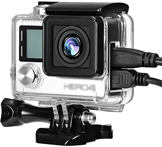 [Taisioner] GoPro HERO4 / 3 + / 3 용 사이드 오픈 백 터치 가능 스켈레톤 하우징 케이스 초소형 종합 보호 (투명 hero4 / 3 / 