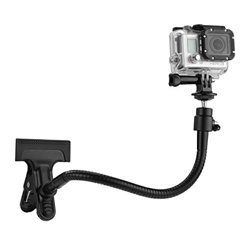 GoPro 클램프 마운트 CamKix 제 - GoPro Hero 4, 3+, 3, 2, 1 용 이중 기능 클립 마운트 볼 & 소켓과 10 