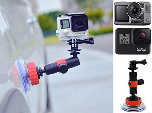 Taoric Gopro Hero 8 7 6 5 / DJI OSMO ACTION 대응 고정 브래킷 자동차 흡입 컵 브라켓 + 360도 회전