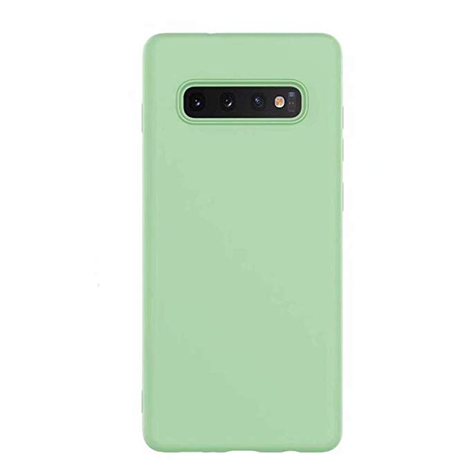 MTR Samsung Galaxy S10 + / S10 Plus 케이스 tpu 실리콘 전용 커버 평면 지문 방지 고화질 섬유 안감 충격 부드러운 껍질 삼성 갤럭시