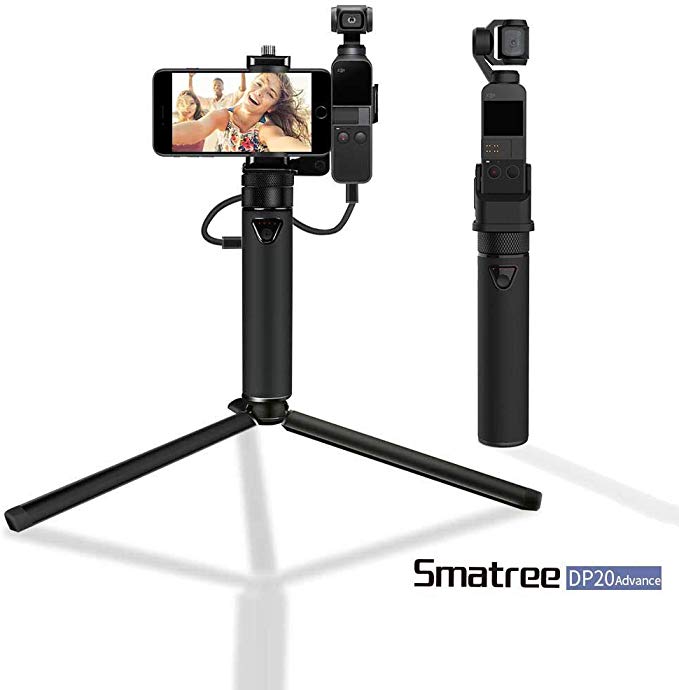 Smatree Osmo pocket 충전기 기반 DJI Osmo Pocket 용 휴대용 스마트 폰 홀더 마운트 브래킷 삼각있는