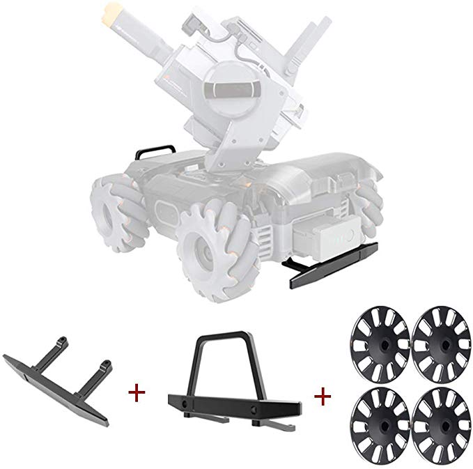 Taoric DJI RoboMaster S1 용 3 IN 1 앞 범퍼 + 후면 범퍼 + 보호 휠 (알루미늄 합금)