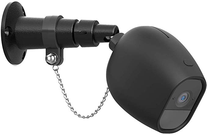 Lyeiaa Arlo Pro2 / Arlo Pro 카메라 용 벽걸이 홀더 + 실리콘 보호 케이스, 감시 방범 카메라 브라켓 스탠드 90 ° / 360 ° 조정 가