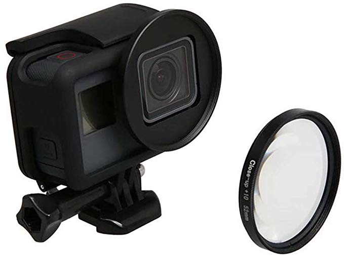 52mm 전문 수중 사진 용 근접 매크로 필터 10X Magnificatoin 고화질 렌즈 for GoPro HERO7 Black, HERO6 Black, HER