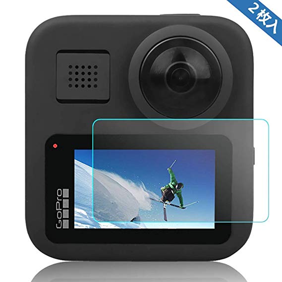 KONEE Gopro Hero MAX 필름 [2 매 세트】 일본 아사히 글라스 인재 채용 카메라 액정 보호 경도 9H 높은 투과율 초박막 액정 보호 붙여 쉽게 G