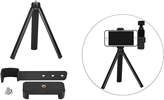 XBERSTAR DJI OSMO POCKET 스마트 폰 홀더 + 삼각대 2 종 세트 액세서리 확장 부품