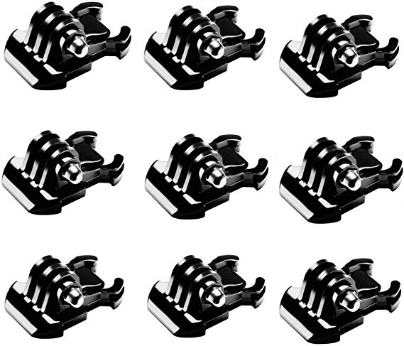 9 PCS 버클 클립 기본 탑재 for GoPro Hero 8 Max 7 (2018) 6 5 4 3 + 3 2 Black Silver Session Fusion,