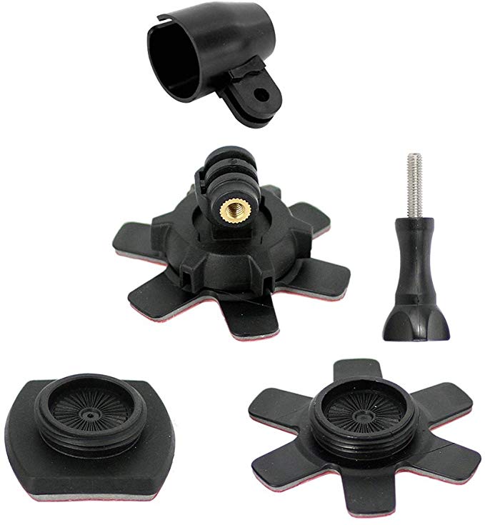 REC-MOUNTS 회전 접착 마운트 타입 2 Rotary Self-adhesive mount (접착식 커브 + 접착식 플랫 마운트) for 파나소닉 웨어러블 카