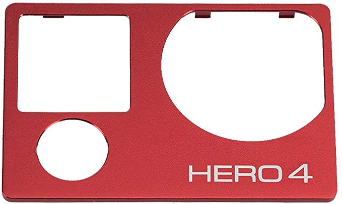 [MENGS] 모든 금속 프런트 보드 커버, Gopro Hero 4 전면 패널 전용 (빨간색)