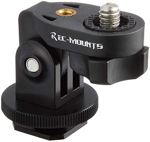 REC-MOUNTS 핫슈 마운트 Hot shoe Mount for DRIFT (드리프트) 액션 카메라 사진과 동영상을 동시 촬영 [DF-66CN]