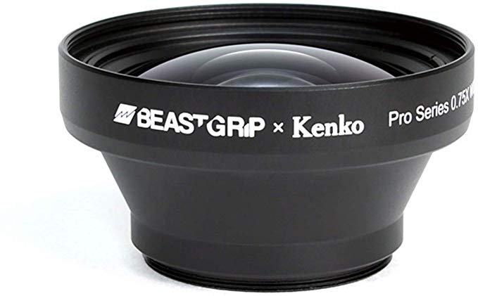 BEASTGRIP 와이드 컨버전 렌즈 BEASTGRIP × Kenko Pro Series 0.75 × 와이드 앵글 렌즈 4K 나사 37mm BGL104-WA