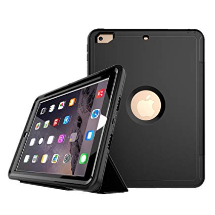 Checoo New iPad 9.7 2017/2018 케이스 아이 패드 케이스 전면 보호 내충격 생활 방수 방진 PC + TPU 이중 구조