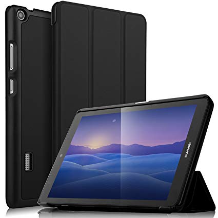 Huawei MediaPad T3 7.0 케이스 [IVSO] 원래 Huawei T3 7.0 커버 전용 보호 케이스 세 개 절 스탠드 기능 개폐식 초박형 초경량 전