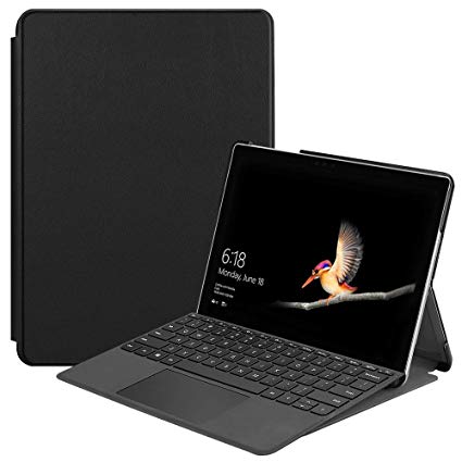 Microsoft Surface Go 케이스 TopACE 초박형 스마트 케이스 스탠드 기능 고급 PU 가죽 케이스 Microsoft Surface Go 대응 (블