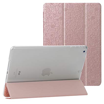 iPad 9.7 케이스 고급 PU 가죽 Doormoon 스탠드 기능 보호 커버 세 개 절 유형 전면 보호 형 손상 방지 iPad Air 9.7 수첩 형 ?用 케이