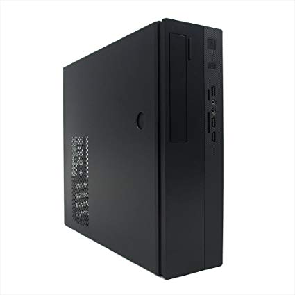 Dirac MicroATX 대응 슬림 PC 케이스 300W 전원 탑재 종횡 설치 블랙 BLACK LINE 300B