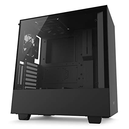 NZXT H500i RGB LED 발광 및 팬 제어 기능 탑재 모델 [Black & Black] CA-H500W-B1