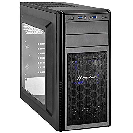 SilverStone Precision 시리즈 ATX / MicroATX 대응 PC 케이스 블랙 SST-PS11B-W