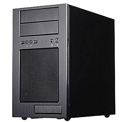 SilverStone Temjin 시리즈 Micro-ATX PC 케이스 블랙 SST-TJ08B-E