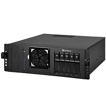 SilverStone 4U / 5 베이 핫 스왑 스토리지 케이스 세로 가능한 블랙 SST-CS350 일본 정규 대리점 상품