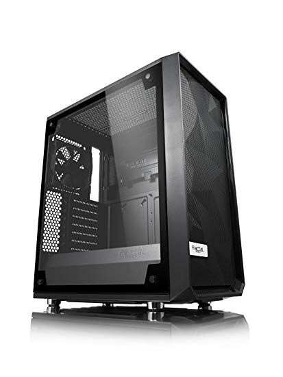 Fractal Design Meshify C Blackout TG Light Tint 미들 타워 PC 케이스 CS7100 FD-CA-MESH-C-BKO-TGL