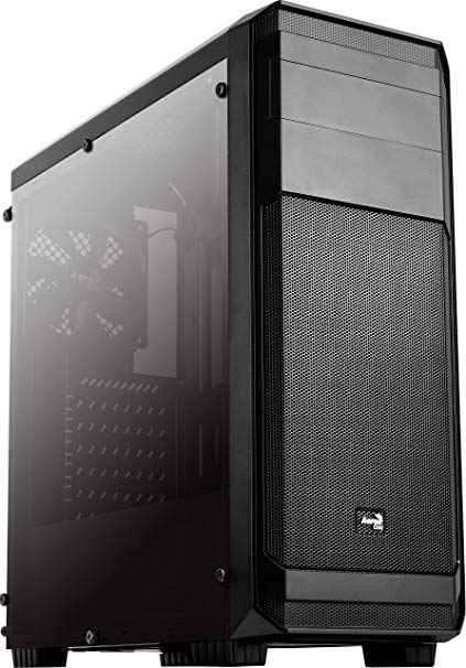 Aerocool 미들 타워 케이스 aero300 풀 아크릴 창 블랙 EN51745