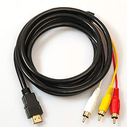 고품질 HDMI A / M TO RCA3 변환 케이블 금도금 컴포넌트 케이블 비디오 단자 (1.5m)