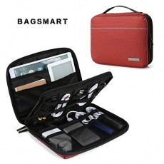 (가방 스마트) BAGSMART PC 수납 가방 PC 주변 소품 수납 파우치 2 단식 iPad mini 태블릿 수납 케이스 케이블 모바일 배터리 수납 파우치