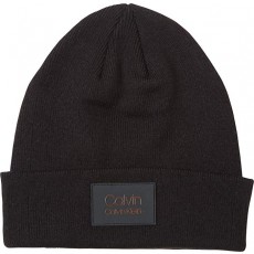 Calvin Klein 니트 모자 남성 여성 남여 비니 니트 모자 생일 선물 크리스마스 선물 페어 갖춤 커플 [병행 수입품] REISSUE LOGO 블랙