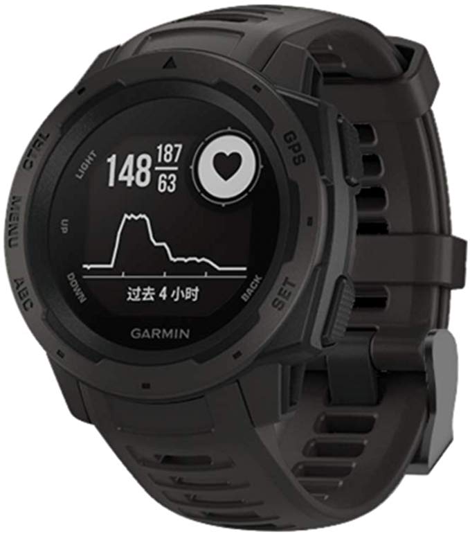 Garmin Instinct 밴드 / 벨트 Comtax 22mm 교체 밴드 부드러운 실리콘 밴드 조절 다색 선택 스포츠 교환 베르드 (블랙) 블랙