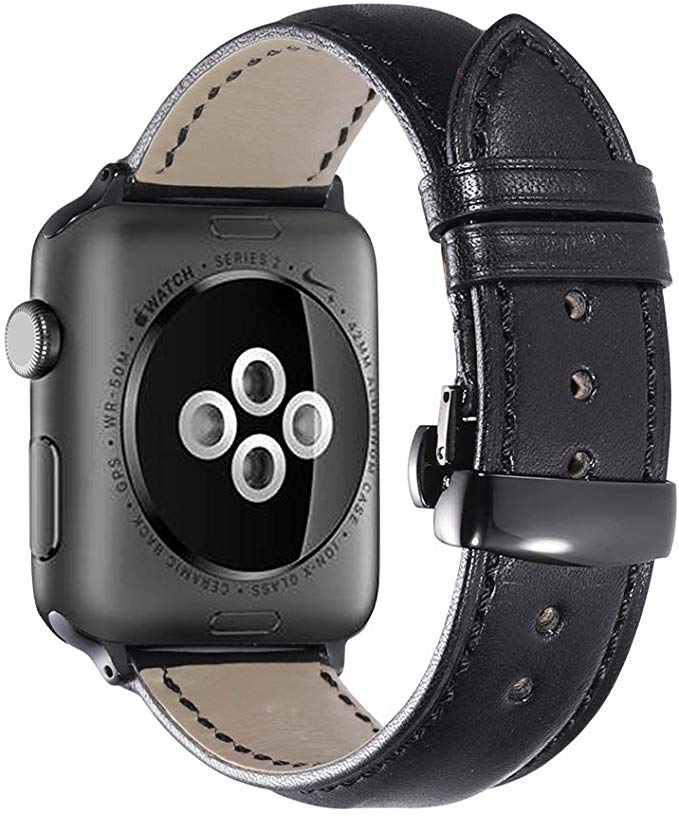 iStrap Apple Watch 밴드 42mm 38mm 40mm 44mm 스마트 워치 iWatch 애플 시계 밴드 가죽 iWatch Series 4 Series