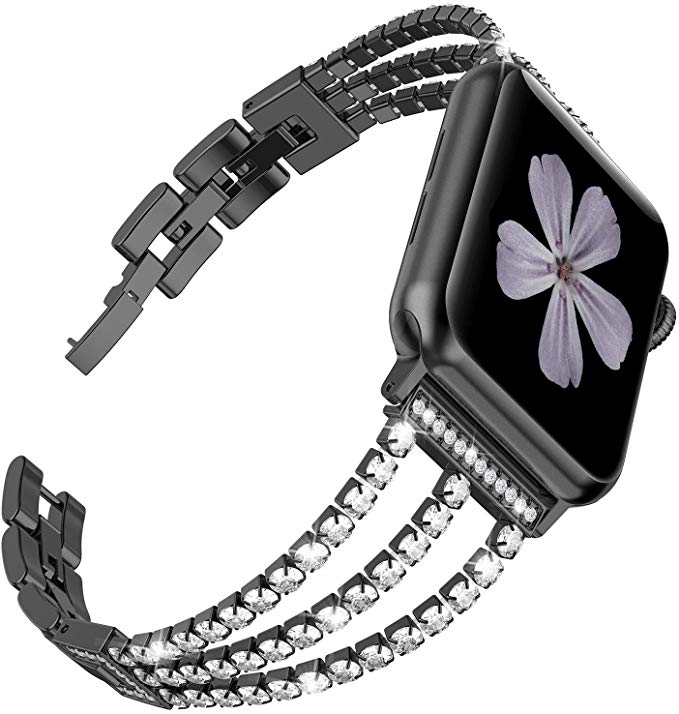 지원 Apple Watch 1/2/3/4/5 밴드 Apple Watch 1/2/3/4/5 교환 밴드 고급 스테인레스 밴드 스테인레스 조절 비즈니스 바람 모조 다이